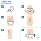 Прокладки урологічні Hartmann MoliCare Premium Men Pad для чоловіків V-подібної форми з манжетами 5 крапель 14 шт (4052199291987) - зображення 5