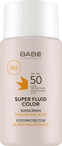 Superfluid przeciwsłoneczny BB z efektem tonującym Babe Laboratorios SPF 50 dla wszystkich typów skóry 50 ml (8436571631114) - obraz 1