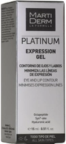 Гель MartiDerm Platinum Expression Gel для контуру очей і губ 15 мл (8437000435471) - зображення 3