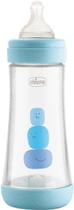 Chicco Perfect 5 plastikowa butelka do karmienia z silikonowym smoczkiem 4m+ 300 ml niebieski (20235.20.40) - obraz 1
