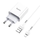 Адаптер сетевой Hoco Lightning cable Asombroso C81A |1USB, 2.1A| Белый