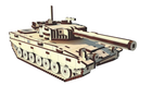 3D Пазл Механический Из Дерева Pazly Leopard "Танк Леопард" 196 деталей