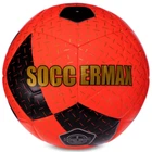 М'яч футбольний №5 PU ламінований гібридна зшивка HYBRID SOCCERMAX FIFA (PU, Червоний-чорний) (FB-3124_Червоно-чорний)