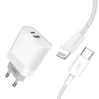 Зарядное устройство XO L64 Type-C to Lightning QC3.0 18W White