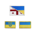 Набор шевронов на липучке Украина и Грузия 3 шт - изображение 1