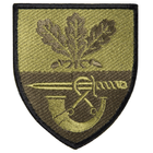 Шеврон на липучці 61 окрема піхотна єгерська бригада 7х8 см зелений - зображення 1