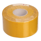 Кінезіо тейп в рулоні 3,8см х 5м 73417 (Kinesio tape) еластичний пластир Yellow - зображення 1