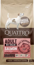 Сухий корм для собак дрібних порід Quattro Special Small Breed Adult з лососем та крилем