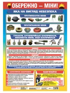 0148 Плакат Осторожно мины плакаты в каждый кабинет 10104257 4823076155957