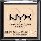 Матувальна пудра для обличчя NYX Professional Makeup Can`t Stop Won`t Stop 1 Fair 6 г (0800897004200) - зображення 1