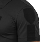 Футболка поло тактическая 60 размер 5XL мужская военная армейская футболка ПОЛО POLO черный для ВСУ - изображение 8