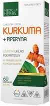 Medica Herbs Kurkumina + Piperyna 60 kapsułek (5907622656507) - obraz 1