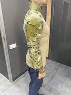 Армійська тактична сорочка Убакс з пазами під лікті Yakeda Combat Мультикам 2XL - зображення 4