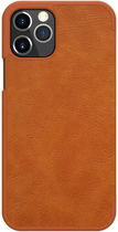 Etui Nillkin Qin Leather Apple iPhone 12/12 Pro Brazowe (NN-QLC-IP12/BN) - obraz 1