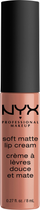 Рідка помада для губ NYX Professional Makeup Soft Matte Lip Cream 09 Abu Dhabi (800897142902) - зображення 1