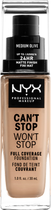 Рідка тональна основа NYX Professional Makeup Can`t Stop Won`t Stop 24-Hour Foundation 09 Medium Olive 30 мл (800897157265) - зображення 1