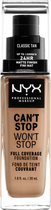 Podkład matujący NYX Professional Makeup Can\\\'t Stop Won\\\'t Stop 24-Hour 12 Classic Tan 30 ml (800897181093) - obraz 1