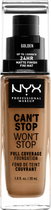 Рідка тональна основа NYX Professional Makeup Can`t Stop Won`t Stop 24-Hour Foundation 13 Golden 30 мл (800897157302) - зображення 1