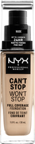 Рідка тональна основа NYX Professional Makeup Can`t Stop Won`t Stop 24-Hour 6.5 Soft Nude 30 мл (800897157227) - зображення 1