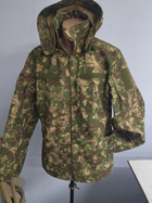Куртка тактическая размер 46, летняя ветровка камуфляж хищник ткань рип-стоп, куртка военная армейская для ВСУ - изображение 5