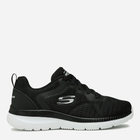 Buty sportowe damskie z siatki Skechers 12607-BKW 37 (7US) 24 cm Czarne (193642627206)
