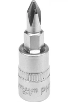Головка торцева з битою YATO Philips 1/4" PH1 37мм (YT-04411)