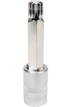 Головка торцева з битою YATO SPLINE 1/2" M14 100мм (YT-04355)