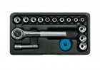 Набор головок торцевых с трещеткой VOREL 1/4" М4-13мм (58160)