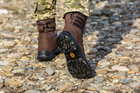 Берці тактичні. Чоловічі бойові черевики з водостійкою мембраною Мaxsteel Waterproof Brown 46 (304мм) коричневі в подарунок 2 пари тактичних шкарпеток - зображення 5