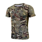Тактическая футболка с коротким рукавом Lesko A159 Camouflage CP XL мужская - изображение 1