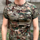 Тактична футболка з коротким рукавом Lesko A159 Camouflage CP XL чоловіча - зображення 7