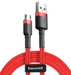 Кабель для быстрой зарядки Baseus Cafule Cable USB for Micro USB 2.4A 1м (CAMKLF-B09) Red