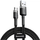 Кабель для быстрой зарядки Baseus Cafule Cable USB for Micro USB 2.4A 1м (CAMKLF-BG1) Black/Grey