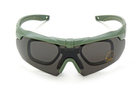 Захисні тактичні окуляри ESS Crossbow Polarized з 3 лінзами та діоптрією Олива - зображення 2
