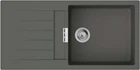 Мойка кухонная Hansgrohe S52, гранит, прямоуг., с крылом, 980х480х190мм, чаша - 1, врезная, серый камень 43358290