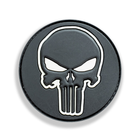 Шеврон круглый панишер Punisher череп