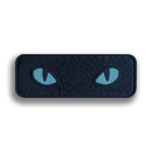 Тактичний шеврон "Котячі очі" люмінесцентний чорний - зображення 1