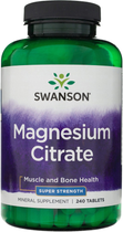 Suplementy na układ krążenia i serce Swanson magnesium citrate 225mg 240 tabletek (87614210827)