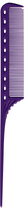 Grzebień z miękkim końcem Y.S.Park Professional 101 Tail Comb Deep Purple (4981104364273) - obraz 1