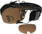 Активні навушники для захисту органів слуху Walkers Razor звукоізолюючі та шумозаглушувальні складані з металевим оголів'ям складні Койот (Kali) - зображення 4