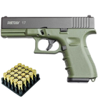 Стартовий пістолет Retay G17 Olive + 25 патронів - зображення 1