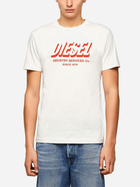 Футболка чоловіча Diesel T-DIEGOS-A5 A018490GRAM129 XL (6US) Біла (8059010646656) - зображення 1