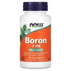 Витамины и минералы NOW Boron 3 мг 100 вег капсул