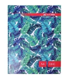 Канцелярская книга Buromax FLORISTICA A4 144 л клетка тверд.обл. ламинац. бирюзовый (BM.24419102-06)