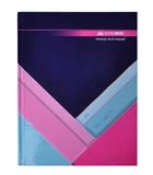 Канцелярська книга Buromax MODEST A4 144 л клітина твердий.обл. ламинац. темно-синій (BM.24419102-03)