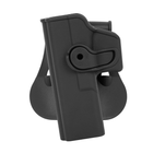 Жесткая полимерная поясная поворотная кобура IMI Defense для Glock 17/22/28/31/34 под левую руку. - изображение 3