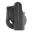 Жесткая полимерная поясная поворотная кобура IMI Defense GK1 для Glock под правую руку. - изображение 3