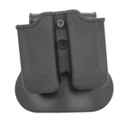 Подвійний полімерний поясний підсумок із обертанням IMI Defense MP00 для двох магазинів Glock. - зображення 3