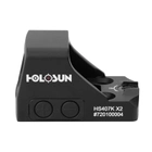 Субкомпактный пистолетный коллиматорный прицел (коллиматор) Holosun Open Reflex HS407K X2 6MOA. - изображение 5