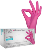 Рукавички нітрилові Ampri Style Grenadine неопудрені Размер M 100 шт Пурпурні (4044941012476) - зображення 1